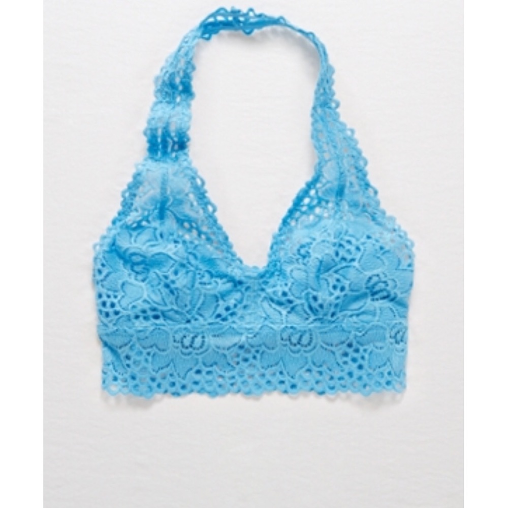 NWT Aerie lace bralette blue small